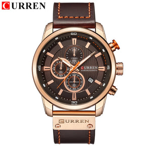 CURREN Fashion Date Quartz Cronógrafo Esporte