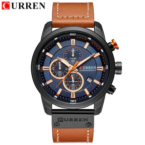 CURREN Fashion Date Quartz Cronógrafo Esporte