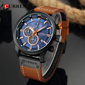 CURREN Fashion Date Quartz Cronógrafo Esporte