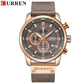 CURREN Fashion Date Quartz Cronógrafo Esporte