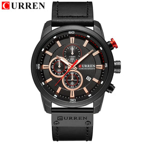 CURREN Fashion Date Quartz Cronógrafo Esporte